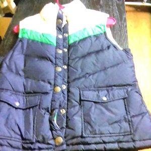 MOVING SALE NO HAGGLING OLD NAVY LITTLE BOY MEDIUM VEST BLUE GREEN CREAM VEST.